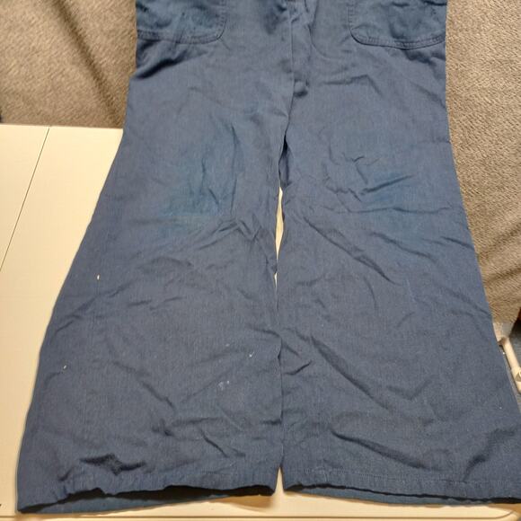 Men Flame Resistant FR Long Utility Coverall Blue - Picture 13 of 15